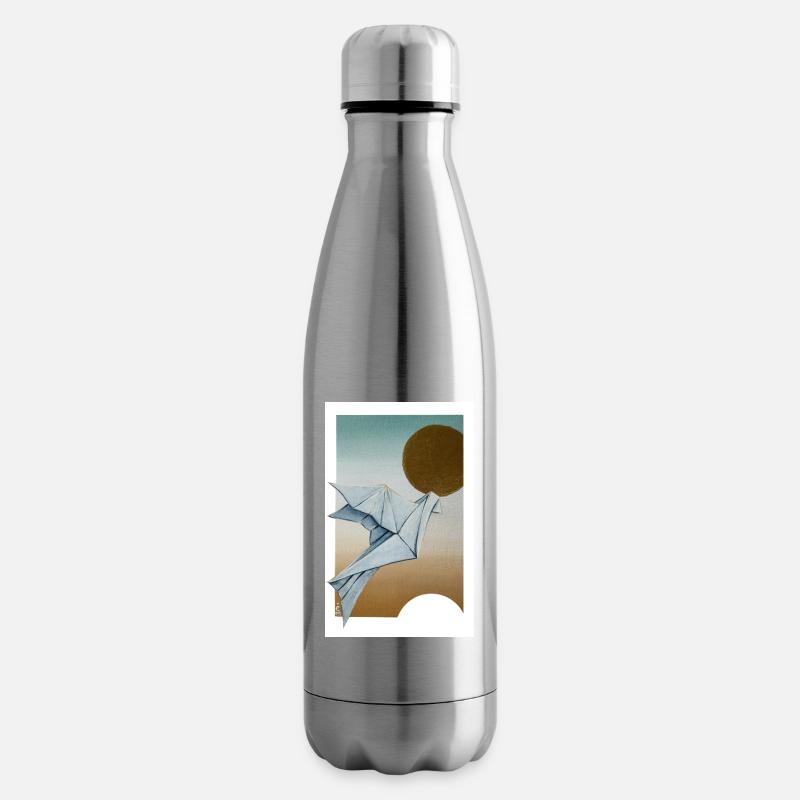 Origami Taube - Isolierflasche - Lightsilver