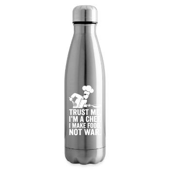 Ich bin Koch – Frieden statt Krieg - Isolierflasche - Lightsilver - Rechts