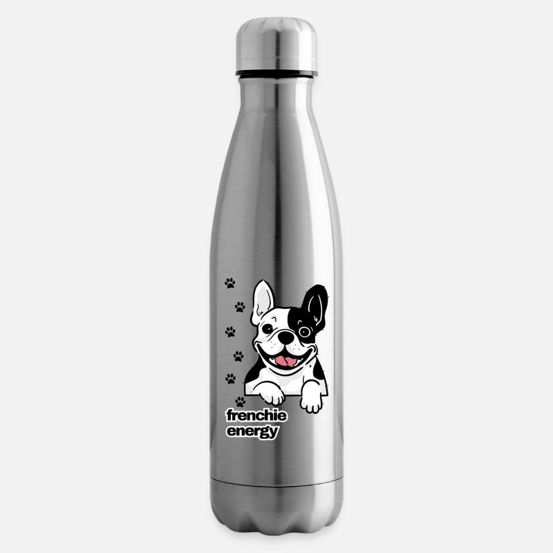 Frenchie Energy - Bouteille isotherme - argent clair