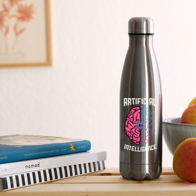 Artificial Intelligence Brain Tech Design Isolierflasche