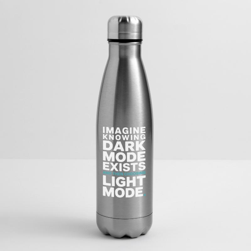 Le mode sombre existe Programmeur IT Nerd Coder Office Bouteille isotherme