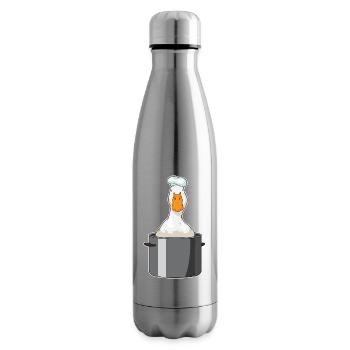 Ente Koch Kochtopf Kochen - Isolierflasche - Lightsilver - Rechts