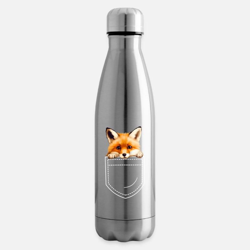 Fuchs Füchse - Isolierflasche - Lightsilver