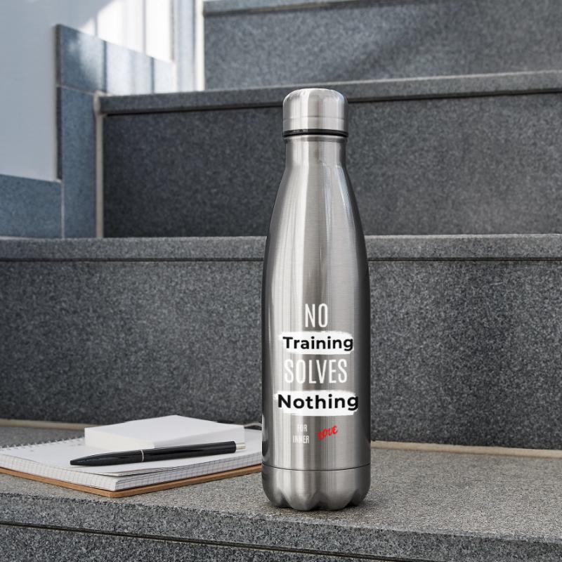 Inspirational No Training Solves Nothing Message Insulated Water Bottle