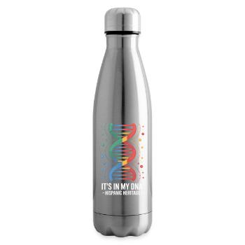 C’est dans mon ADN Patrimoine hispanique Fierté et culture - Bouteille isotherme - argent clair - Droite