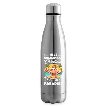 Mele Kalikimaka Hawaiianische Weihnacht - Isolierflasche - Lightsilver - Rechts
