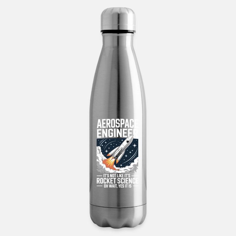 Ingénieur aérospatial comme la science des fusées - Bouteille isotherme - argent clair