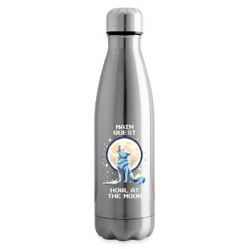 Hauptquest: Heulen zum Mond | Wolf - Isolierflasche - Lightsilver - Rechts
