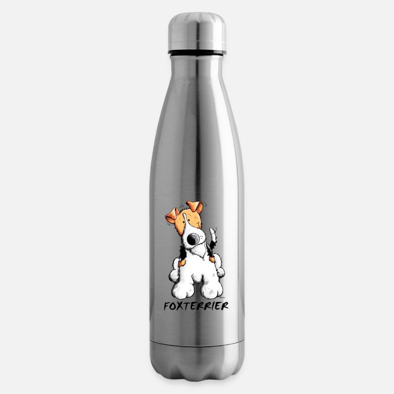 Fiffi der Foxterrier - Isolierflasche - Lightsilver