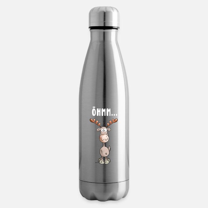 Öhmm Elch - Isolierflasche - Lightsilver