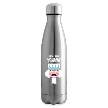 Nussknacker alter Knacker Opa Weihnachten Quote - Isolierflasche - Lightsilver - Rechts