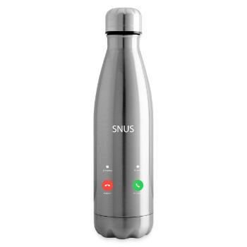 Snus ruft an - Snus is calling - Isolierflasche - Lightsilver - Rechts