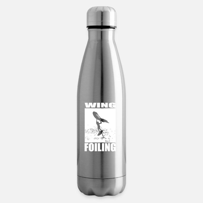 Wing Foiling Motiv - Isolierflasche - Lightsilver