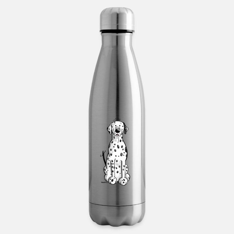 Drolliger Dalmatiner - Isolierflasche - Lightsilver