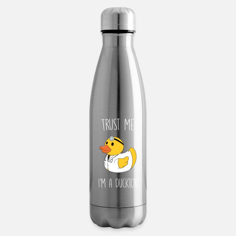 Trust me I'm a Ducktor - Isolierflasche - Lightsilver