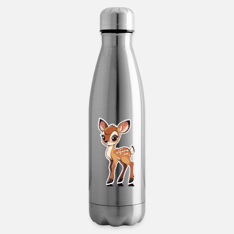 Reh - Isolierflasche - Lightsilver