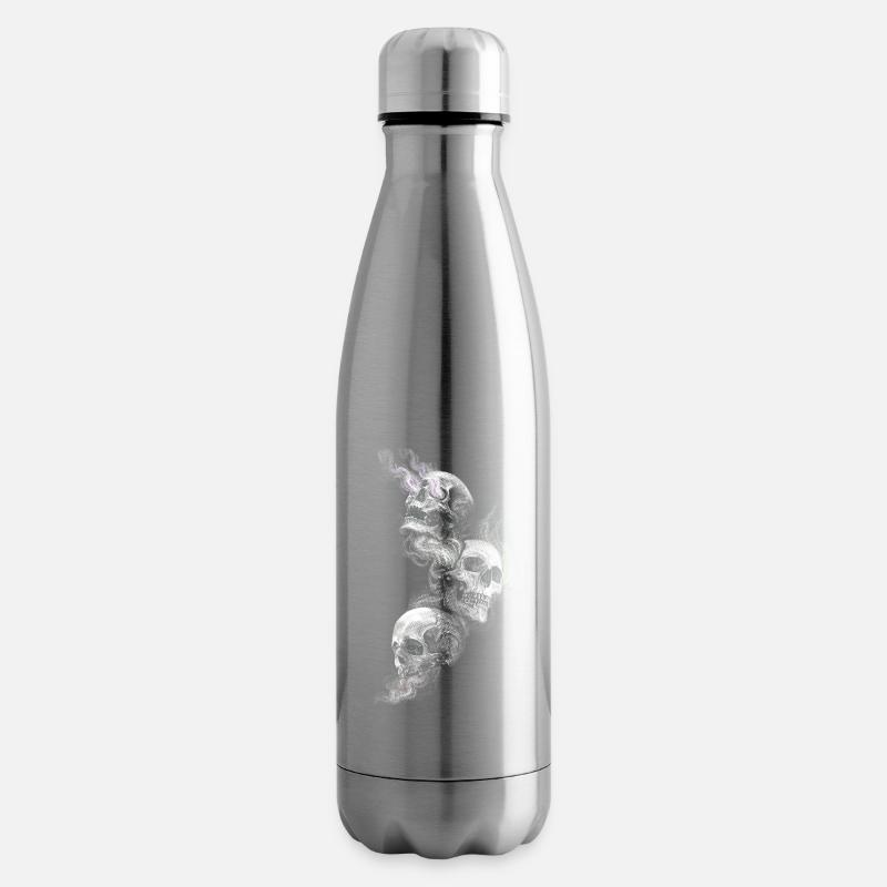 Schädel - Isolierflasche - Lightsilver