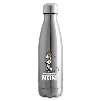Bevor Du Fragst  Whippet Windhund Whippets  - Isolierflasche - Lightsilver - Rechts