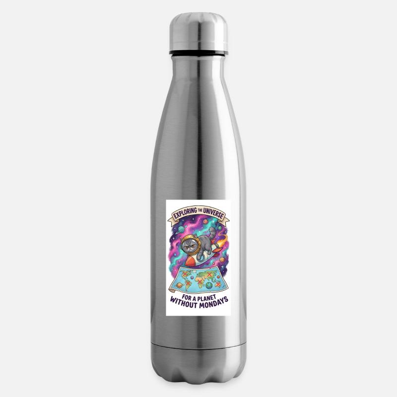 À un jet de pierre à travers l’univers - Bouteille isotherme - argent clair