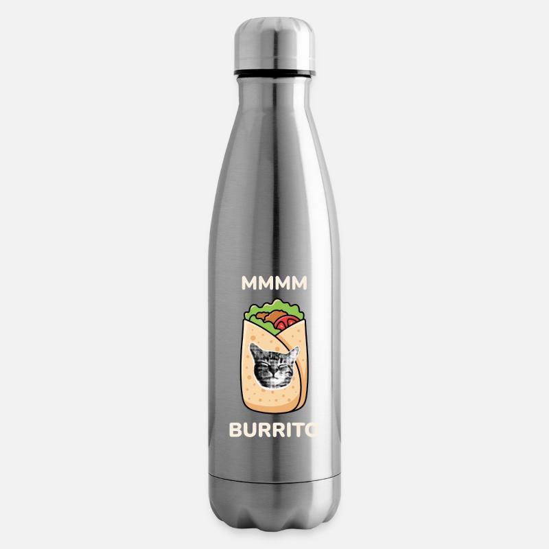 Burrito-MMMM - Bouteille isotherme - argent clair