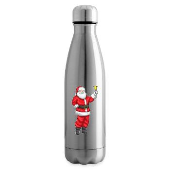 Père Noël Noël Noël cloche de Noël - Bouteille isotherme - argent clair - Droite