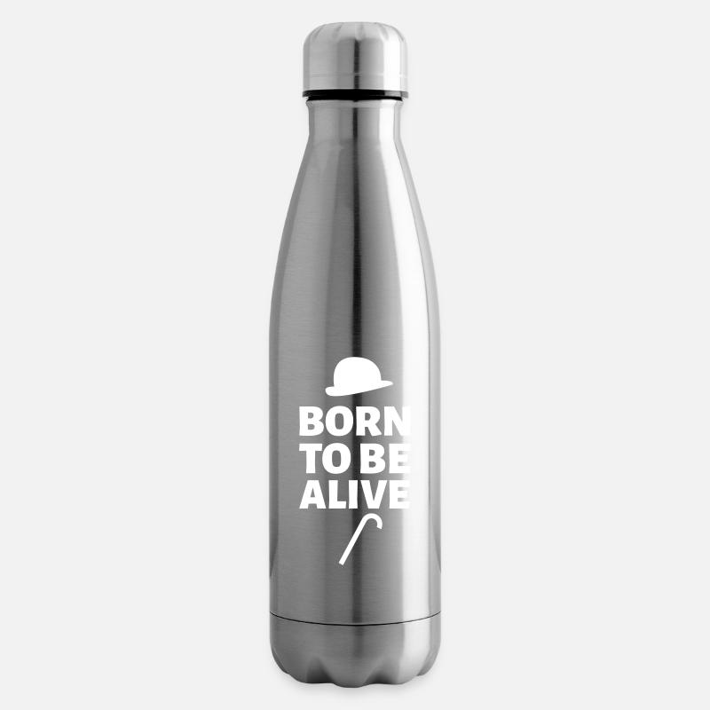 Geboren, um lebendig zu sein - Isolierflasche - Lightsilver