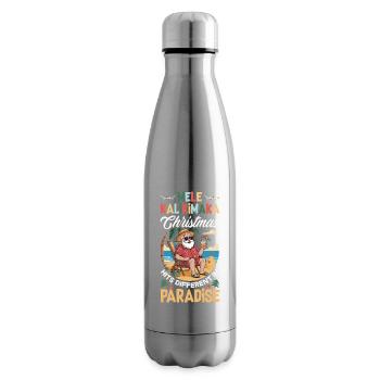 Mele Kalikimaka Hawaiianische Weihnacht - Isolierflasche - Lightsilver - Rechts