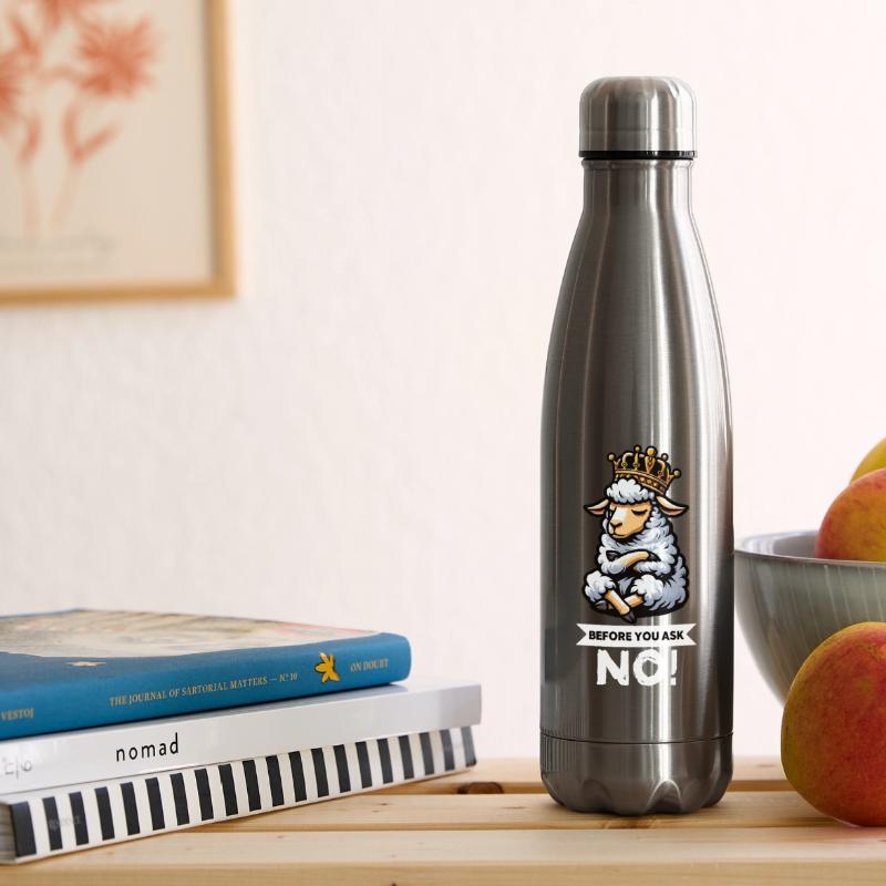 Before You Ask Schaf Schafe Schäfer Schafhalter  Isolierflasche