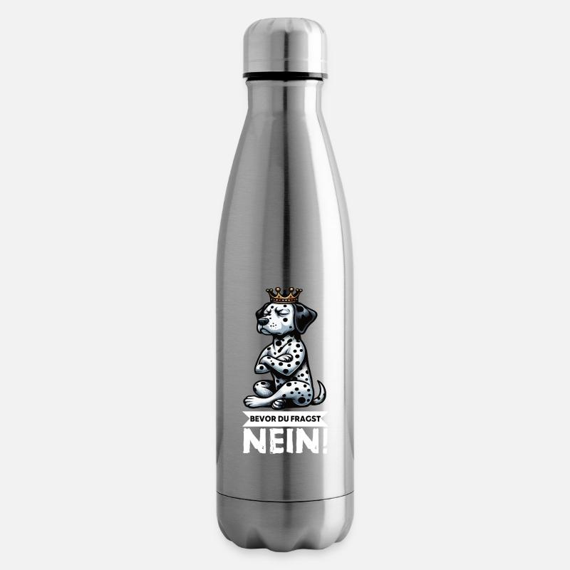 Avant que tu ne demandes, pas de Dalmatien Dalmatien Gardien Dalmatien - Bouteille isotherme - argent clair
