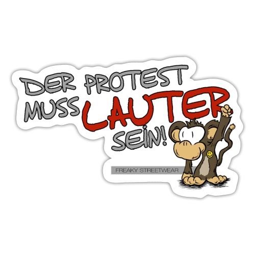 Protest-Äffchen1 - Sticker