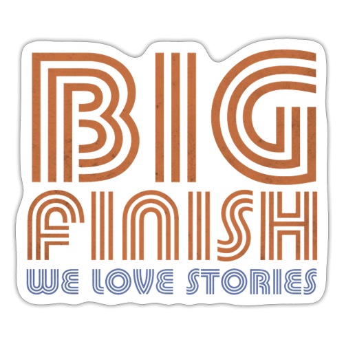 Retro Big Finish Logo - Sticker