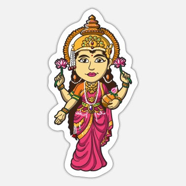 Hindu Goddess Lakshmi' Sticker | Spreadshirt