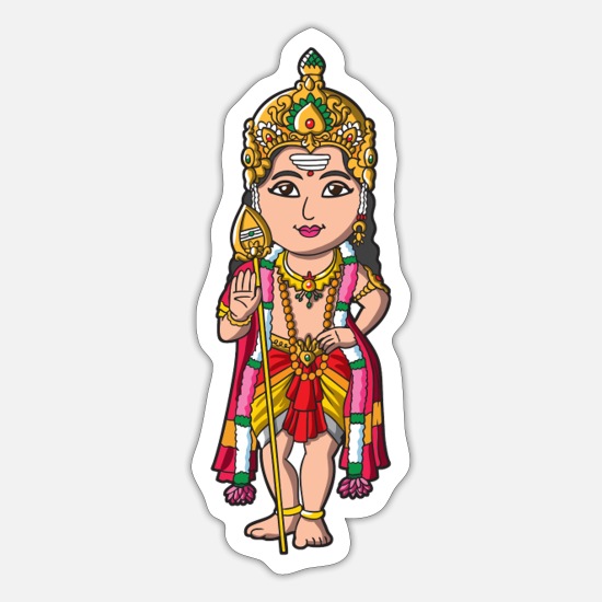 Hindu God Murugan' Sticker | Spreadshirt