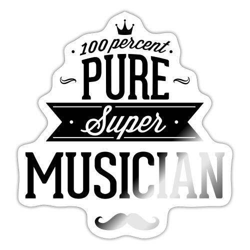 100 Prozent super Musiker - Sticker