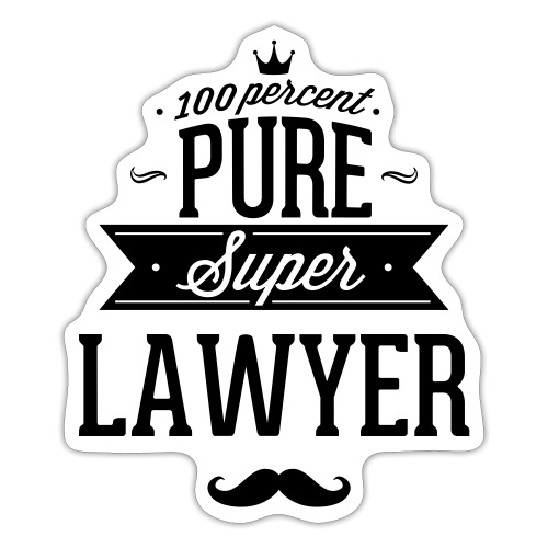 100 Prozent super Anwalt - Sticker