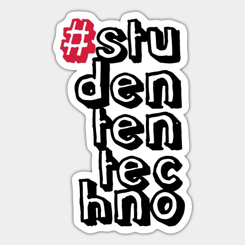 #studententechno - Sticker