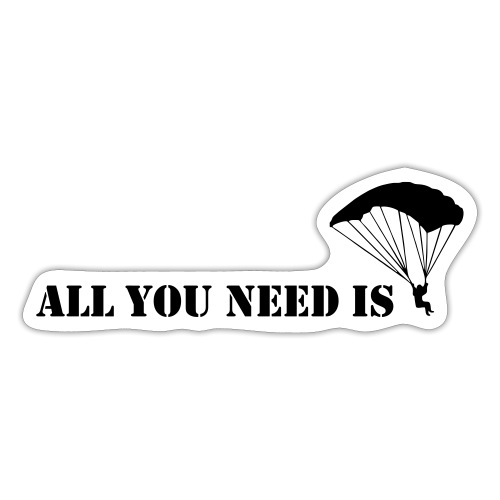 allyouneed fallschirm - Sticker