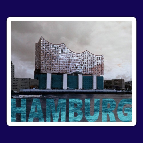 Elbphilharmonie | HAMBURG-Typo| Künstlermotiv - Sticker