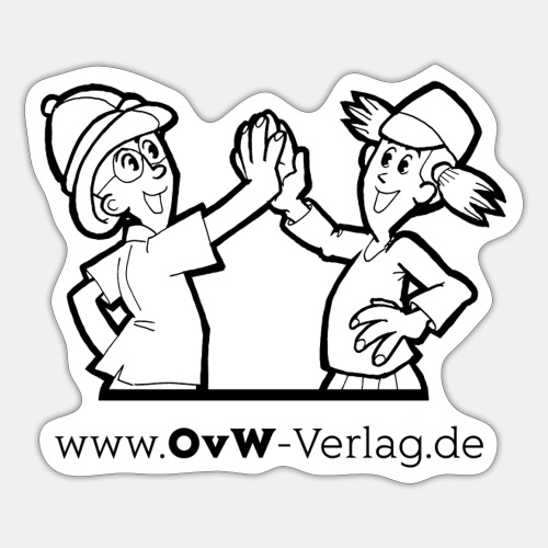 OvW-Verlag Ella und Xaver sw - Sticker