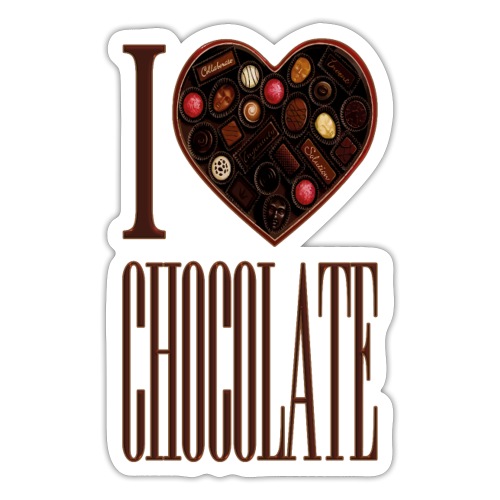 I Love Chocolate - Sticker