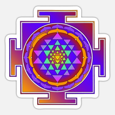 Sri Yantra - colorful' Sticker | Spreadshirt