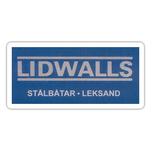 Lidwalls Stålbåtar - Klistermärke