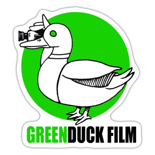 Greenduck Film Ghost Duck Logo - Sticker