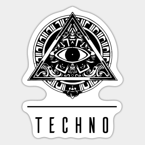 the EYE of TECHNO - Sticker
