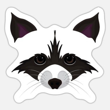 Cute raccoon face' Sticker | Spreadshirt
