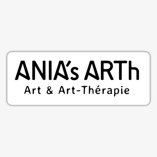ANIA's ARTh Logo auf Weiss - Sticker