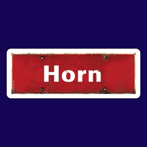Hamburg- Horn: Antik-Ortsschild ist Dein Statement - Sticker