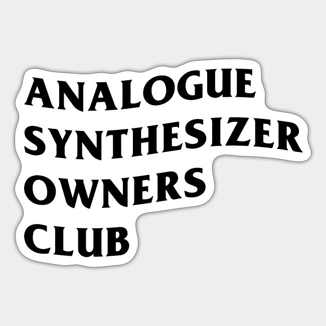 Analogue Synthesizer Owners Club (white)