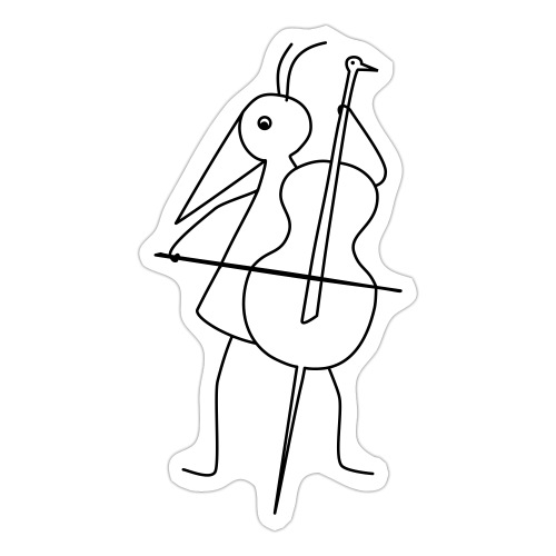 RUNNY-mit-Cello-Baß_1210 - Sticker
