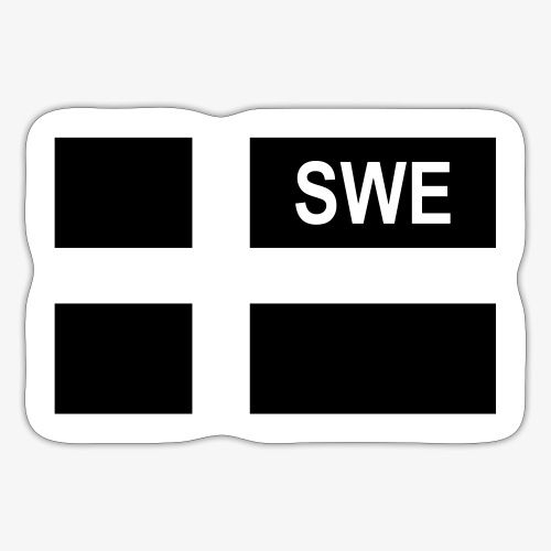 Swedish Tactical flag Sweden - Sverige - SWE - Klistermärke